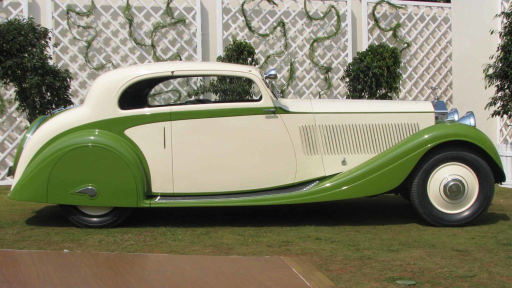 Side view of elegantly designed Rolls Royce Phantom II Continental, Photo Credit: Karl Bhote