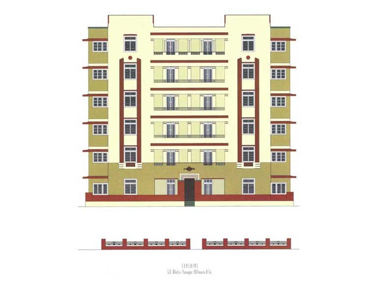 Sunshine, Source: Deco on the Oval – A Portfolio of facades and Details, Sir J.J. College of Architecture (2015)